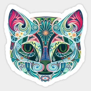 Trippy Cat. Sticker